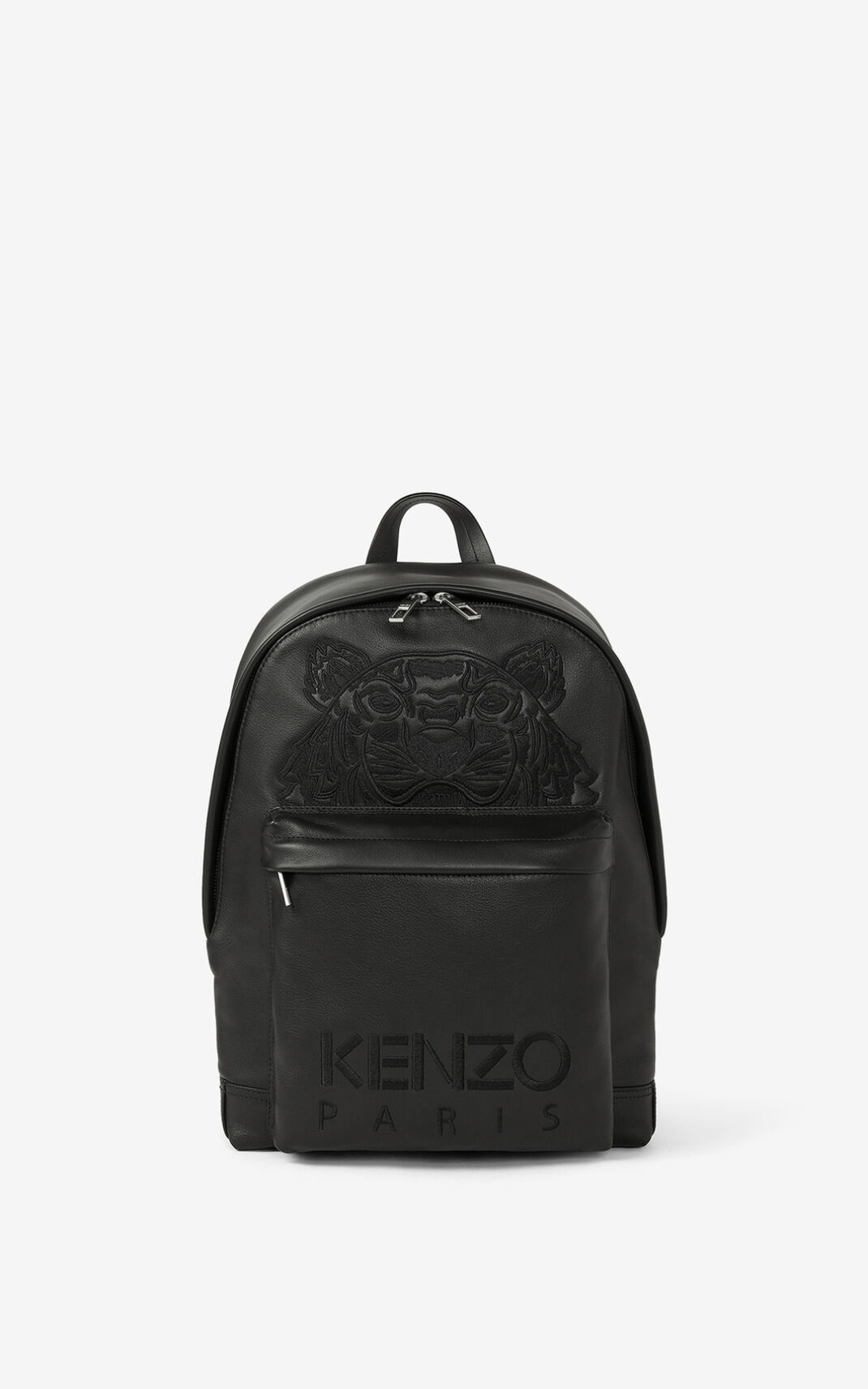 Kenzo Tiger leather Backpack Black For Womens 9025SGQPH